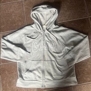 GAP Light Gray Hoodie with Logo